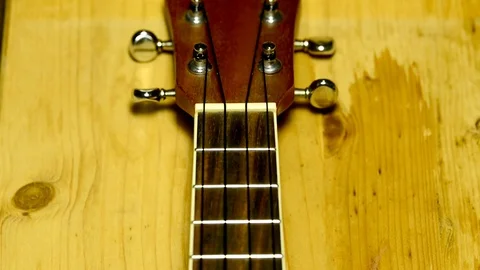 Ukulele with camera drive 스톡 동영상 72998661