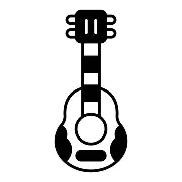 Ukulele Dualtone Icon Stock Illustration