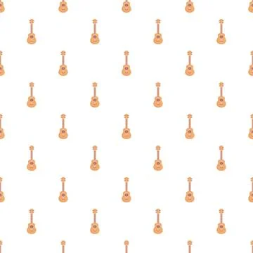 Ukulele instrument pattern background for music design 스톡 일러스트