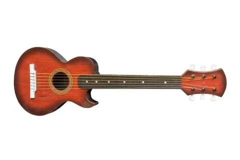 Ukulele on isolated background. Stock Photos