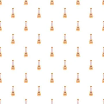 Ukulele musical instrument pattern illustrating musical theme Illustrazione stock