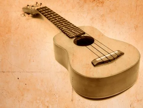 Ukulele in old style processing Stock Photos