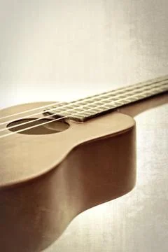 Ukulele in old style processing Stock Photos
