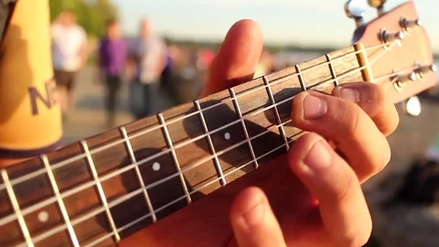 Ukulele sunny day Stock Footage 81044346