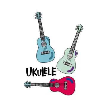 Ukulele vector illustration. Stock Illustration