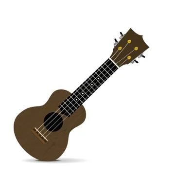 Ukulele vector illustration on white backgroiund Illustrazione stock