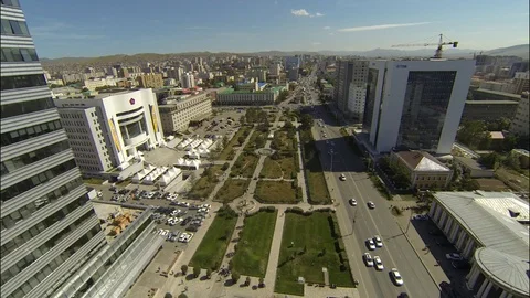 Ulaanbaatar Aerial 2 Stock Footage 126202091