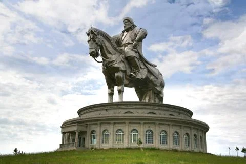 Ulaanbaatar Mongolia July 3 ,2016 At The Genghis Khan Statue on horseback, .. Stock Photos