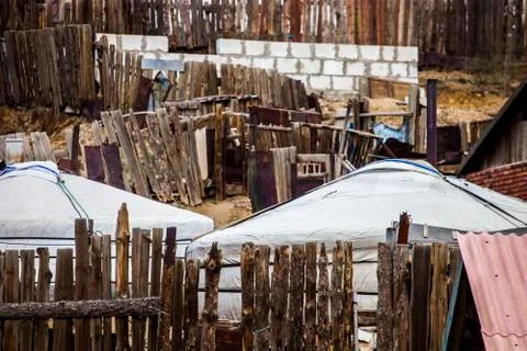 Ulaanbaatar Mongolia Slums Stock Photos