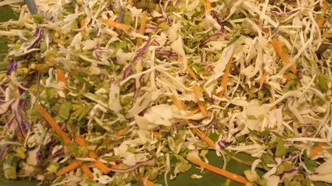 Ulam or Malay salad Stock Footage 127287924