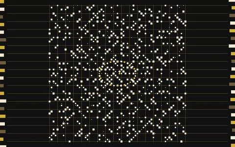 Ulam Prime Spiral Tile Map Background Illustrazione stock