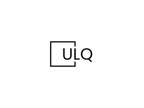 ULQ letter initial logo design vector illustration Stock Illustration
