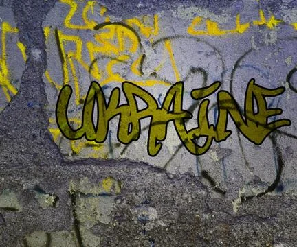 Ulraine graffiti 스톡 일러스트