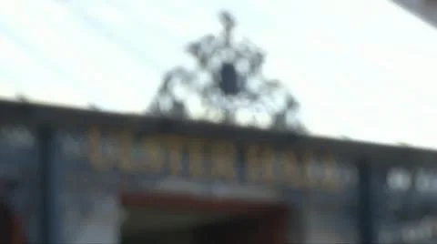 Ulster Hall Sign Stock Footage 11515760