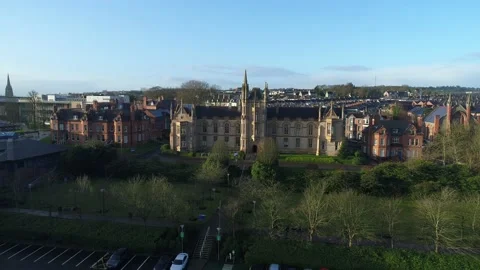 Ulster Univesity, Magee campus in Derry City Northern Ireland Stock Footage