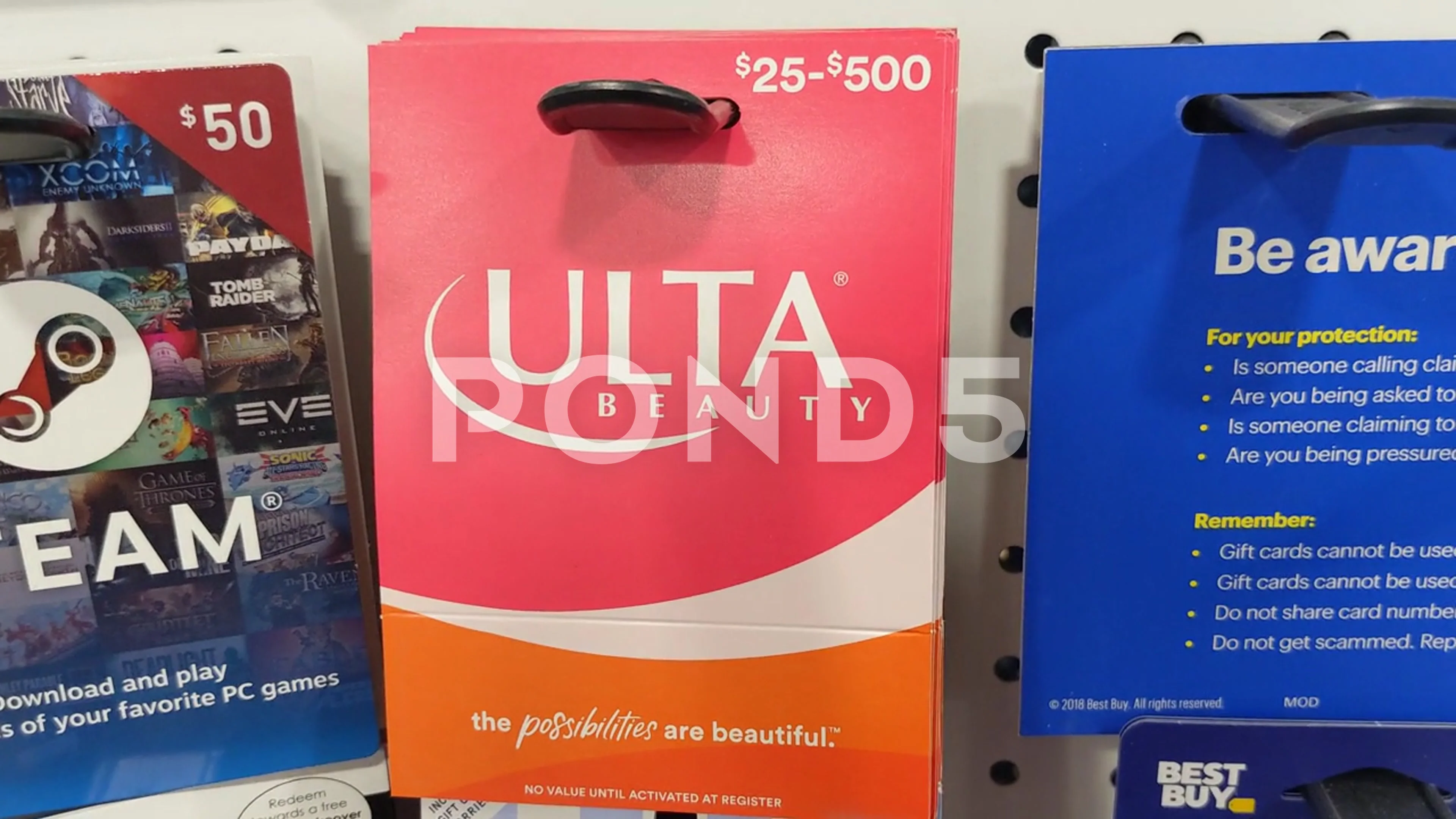 Ulta Beauty Gift Card, Stock Video
