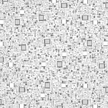 Ultimate circuit board pattern Stock Illustration