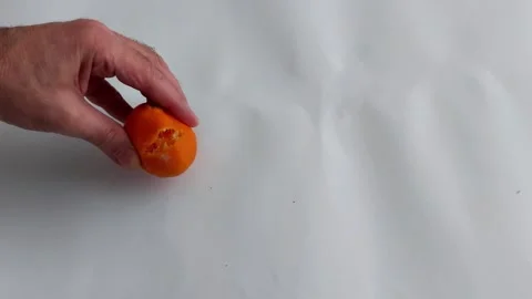 The Ultimate Citrus Crush: Mandarin Cracking Vídeos de archivo 324947468