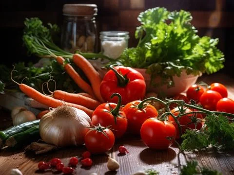 The Ultimate Freshness: Vegetables Unleashed 库存照片