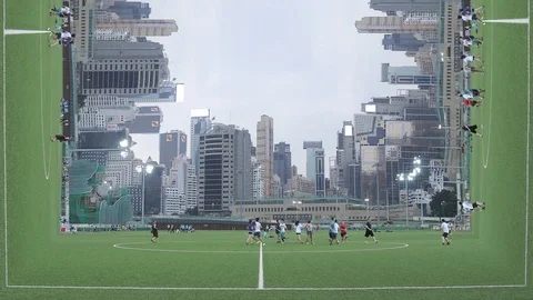Ultimate Frisbee Mirrored Video stock 108587566