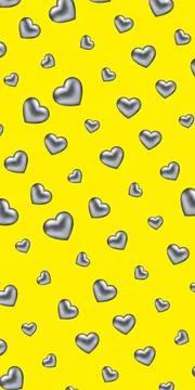 Ultimate Gray hearts on a illuminating background. Pattern Illustrazione stock