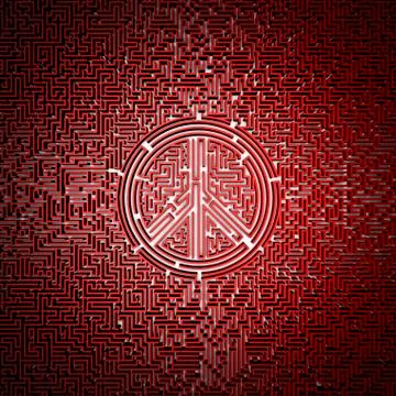 Ultimate peace maze Illustrazione stock