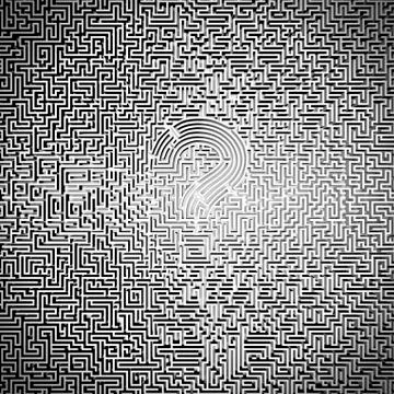 Ultimate question maze Stock-Illustration