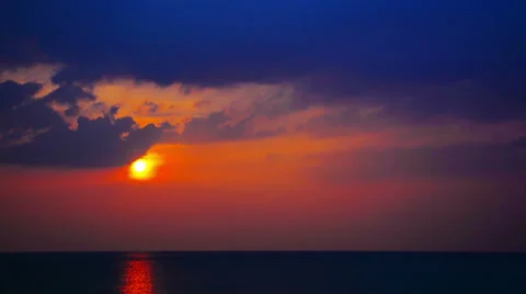 Ultimate red sunset Video stock 36349706