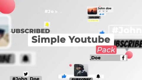 Ultimate Simple Youtube Pack After Effects素材