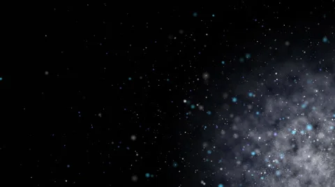 Ultra Blue Particles Background Smokey Stock Footage