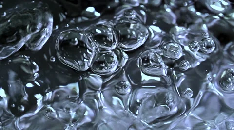 Ultra close up liquid bubble surface Video stock 44293864
