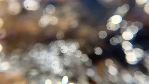 Ultra close up of stream flowing Stock Footage 170094747