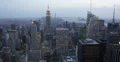 Ultra HD 4K Aerial View of Empire State Building, NYC Skyline, Midtown Manhattan 4k or 4k+ Resolution