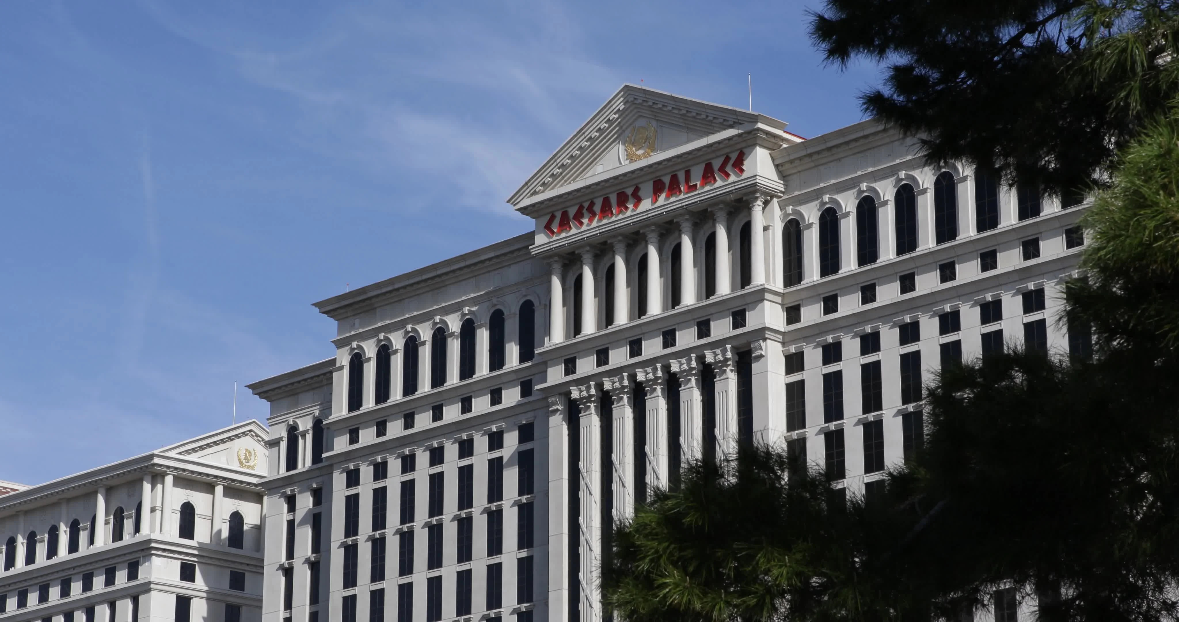 Aerial view caesars palace hotel hi-res stock photography and