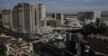 Ultra HD 4K Aerial View, Las Vegas Strip, Boulevard, Caesars Palace Casino Hotel 4k or 4k+ Resolution
