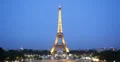 Ultra HD 4K Aerial View Eiffel Tower Paris Skyline Busy City Lights Night 4k or 4k+ Resolution