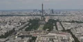 Ultra HD 4K Aerial View World Famous Eiffel Tower, Paris Skyline Champ de Mars 4k or 4k+ Resolution