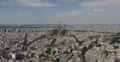 Ultra HD 4K Aerial View Famous Eiffel Tower Paris Skyline European Roofs sunny 4k or 4k+ Resolution