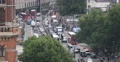 Ultra HD 4K Aerial View London Busy Street Road Commuter Commuting Rush Hour UK 4k or 4k+ Resolution