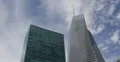 Ultra HD 4K Airplane flight over skyscrapers, Buildings New York City, NYC 4k or 4k+ Resolution