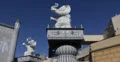 Ultra HD 4K Babylon Scene, Pillars Elephant Sculptures, Shopping Center blue sky 4k or 4k+ Resolution