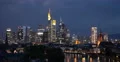 Ultra HD 4K Bad Weather Lightning Strike Frankfurt Cityscape Aerial View Dusk 4k or 4k+ Resolution