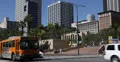 Ultra HD 4K Bus Passing by in Downtown Los Angeles, LA, California, USA, 4k or 4k+ Resolution