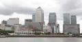 Ultra HD 4K Canary Wharf Skyline Thames River London One Canada Square Office 4k or 4k+ Resolution