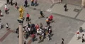 Ultra HD 4K Closeup Tourists Visit Marienplatz Munich Aerial View Marian Column 4k or 4k+ Resolution
