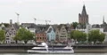 Ultra HD 4K Cologne City Hall Historic Building Old Skyline Tour Boat People 4k or 4k+ Resolution