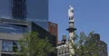 Ultra HD 4K Columbus Circle Statue NYC Broadway Skyscrapers Old Water Tank Tower 4k or 4k+ Resolution