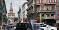 Ultra HD 4K Cordusio Piazza Place Car Motorcycle Bicycle Passing Milan Sforzesco 4k or 4k+ Resolution
