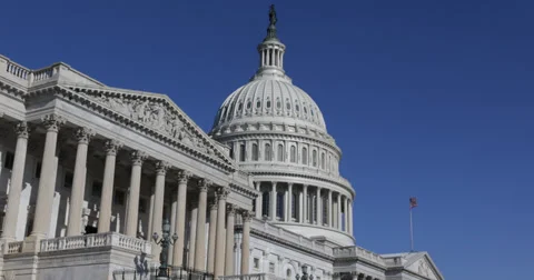 Ultra HD 4K Day United States Capitol Building Washington DC US Congress Видео