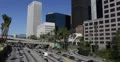 Ultra HD 4K Downtown Los Angeles, LA, California, Rush Hour on Freeway, USA 4k or 4k+ Resolution